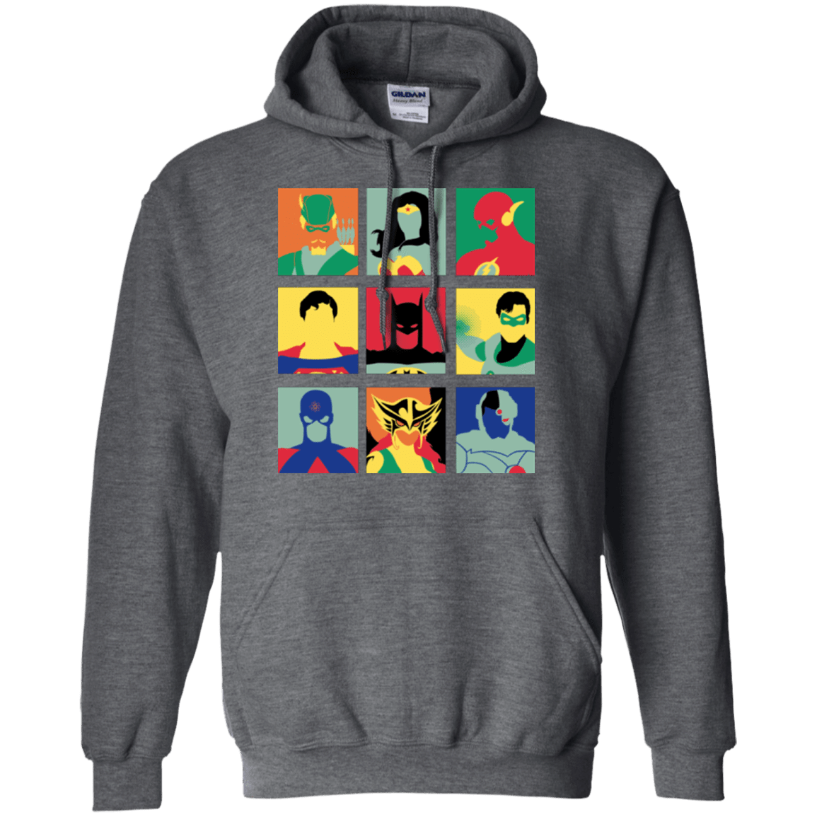 Sweatshirts Dark Heather / Small Justice Pop Pullover Hoodie