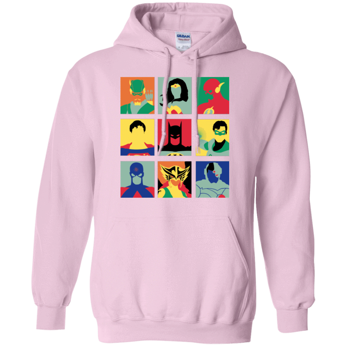 Sweatshirts Light Pink / Small Justice Pop Pullover Hoodie