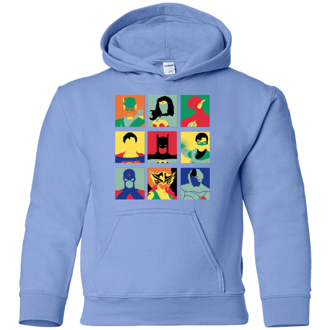 Sweatshirts Carolina Blue / YS Justice Pop Youth Hoodie