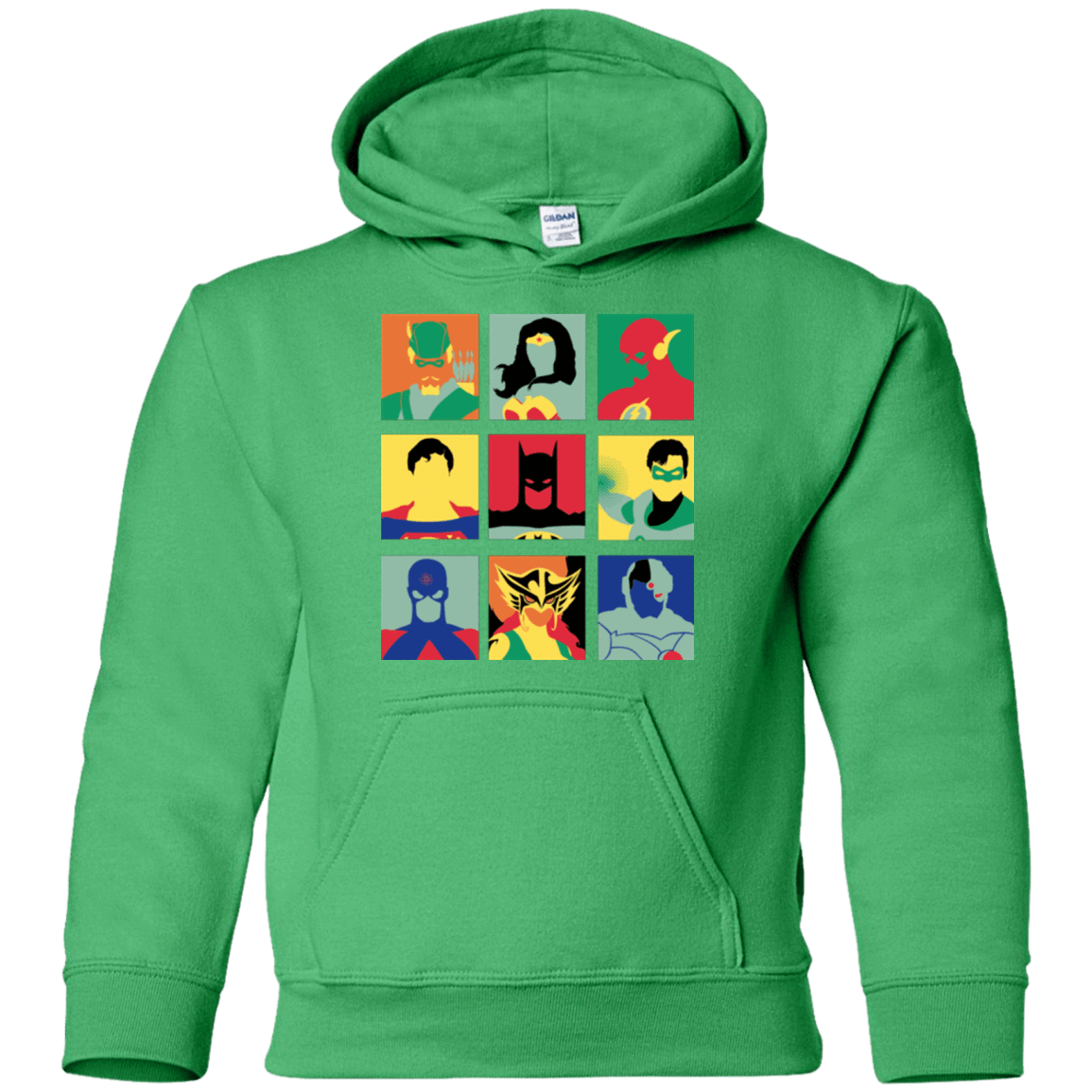 Sweatshirts Irish Green / YS Justice Pop Youth Hoodie