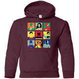 Sweatshirts Maroon / YS Justice Pop Youth Hoodie