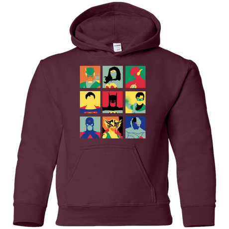 Sweatshirts Maroon / YS Justice Pop Youth Hoodie
