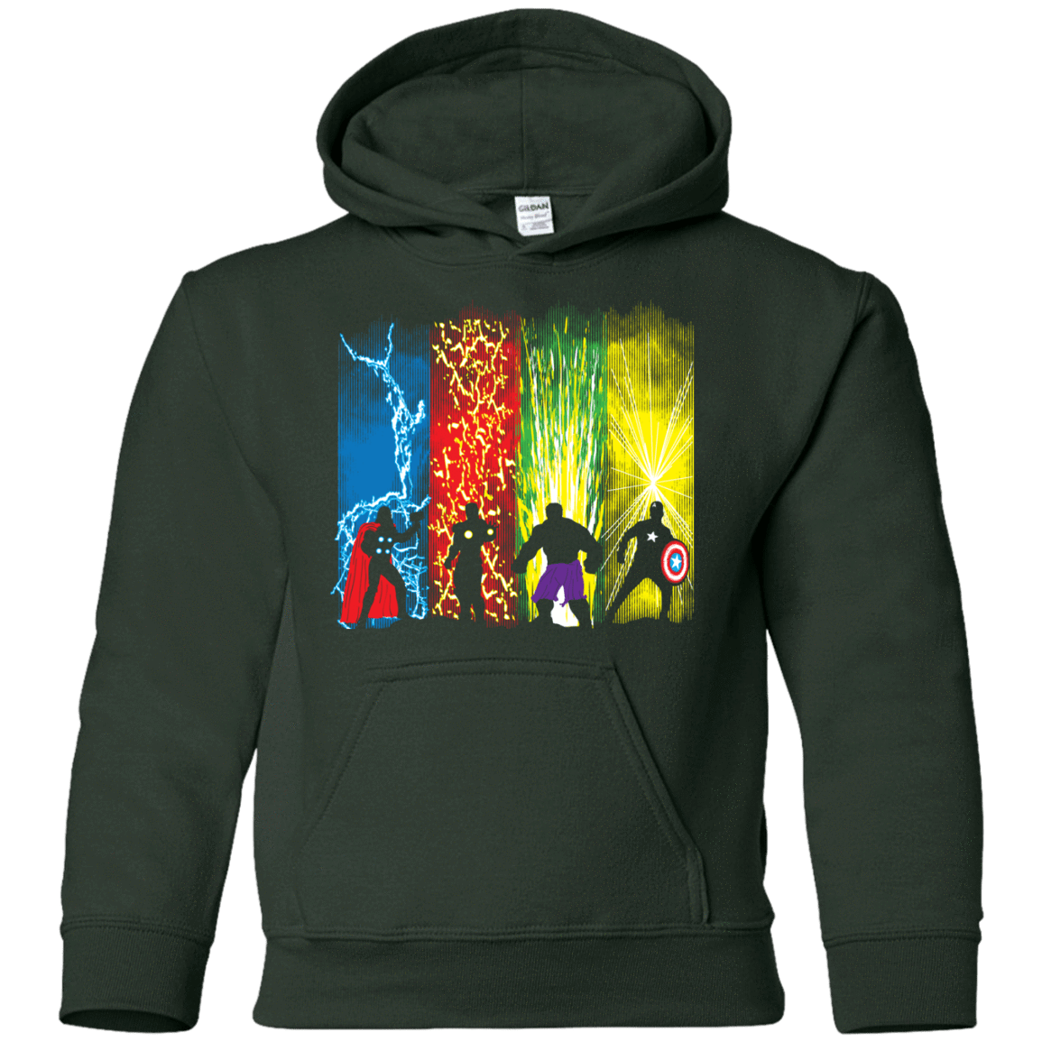 Sweatshirts Forest Green / YS Justice Prevails Youth Hoodie