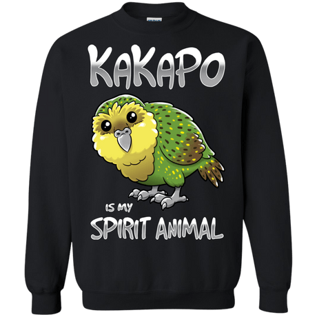 Sweatshirts Black / S Kakapo Spirit Animal Crewneck Sweatshirt