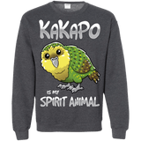 Sweatshirts Dark Heather / S Kakapo Spirit Animal Crewneck Sweatshirt