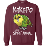 Sweatshirts Maroon / S Kakapo Spirit Animal Crewneck Sweatshirt