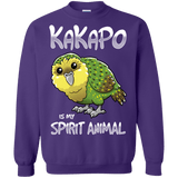 Sweatshirts Purple / S Kakapo Spirit Animal Crewneck Sweatshirt