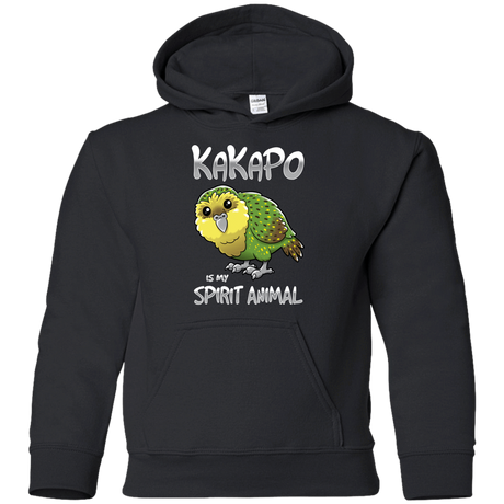Sweatshirts Black / YS Kakapo Spirit Animal Youth Hoodie