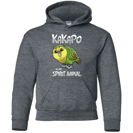 Sweatshirts Dark Heather / YS Kakapo Spirit Animal Youth Hoodie