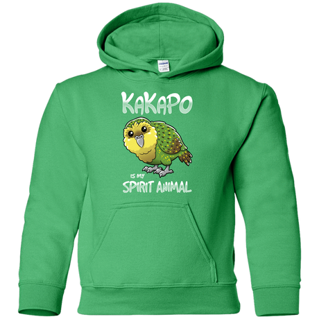 Sweatshirts Irish Green / YS Kakapo Spirit Animal Youth Hoodie