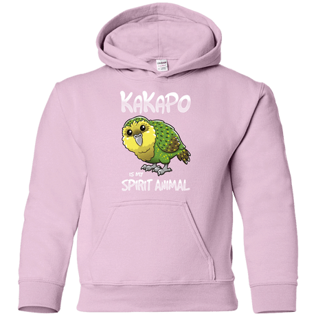 Sweatshirts Light Pink / YS Kakapo Spirit Animal Youth Hoodie