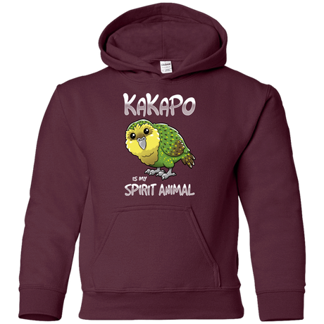 Sweatshirts Maroon / YS Kakapo Spirit Animal Youth Hoodie