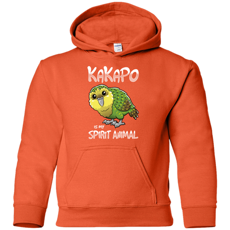 Sweatshirts Orange / YS Kakapo Spirit Animal Youth Hoodie