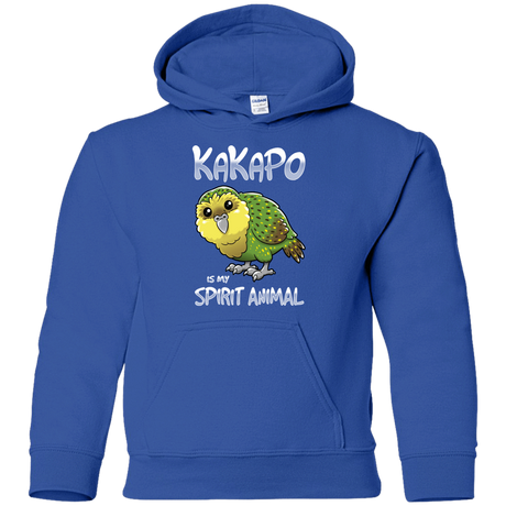 Sweatshirts Royal / YS Kakapo Spirit Animal Youth Hoodie