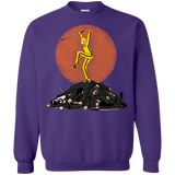 Sweatshirts Purple / Small Karate Bill Crewneck Sweatshirt