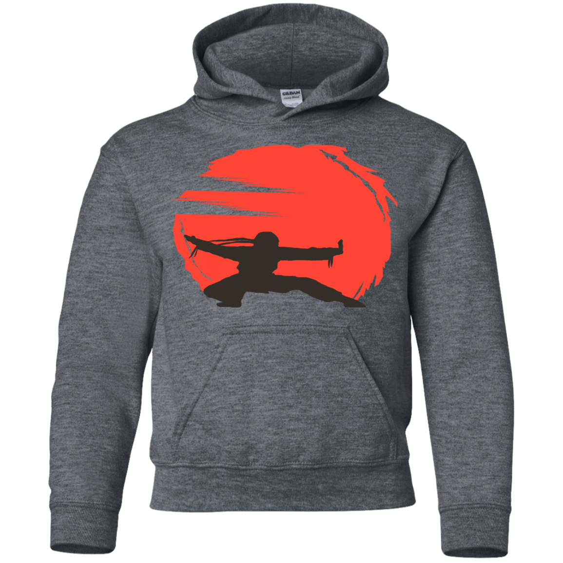 Sweatshirts Dark Heather / YS Karate Youth Hoodie