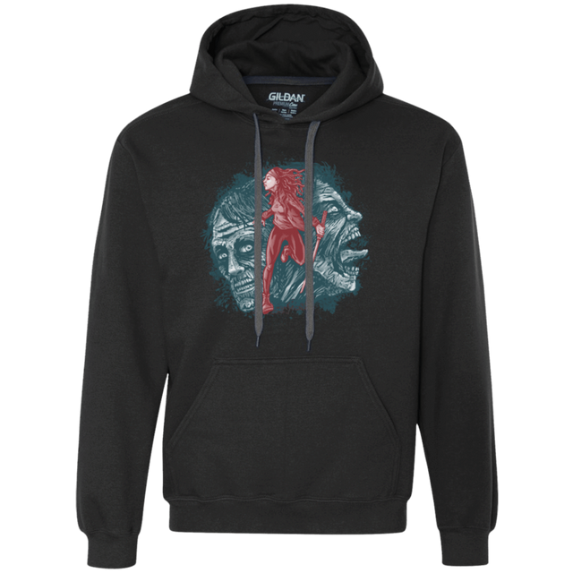 Sweatshirts Black / Small Katana Girl Premium Fleece Hoodie