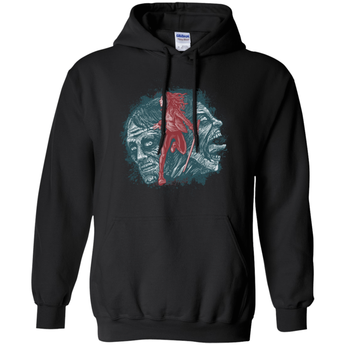 Sweatshirts Black / Small Katana Girl Pullover Hoodie