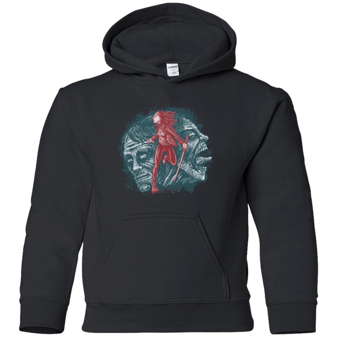 Sweatshirts Black / YS Katana Girl Youth Hoodie