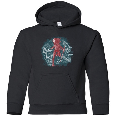 Sweatshirts Black / YS Katana Girl Youth Hoodie