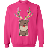 Sweatshirts Heliconia / S Kawaii Christmas Reindeer Crewneck Sweatshirt