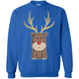 Sweatshirts Royal / S Kawaii Christmas Reindeer Crewneck Sweatshirt