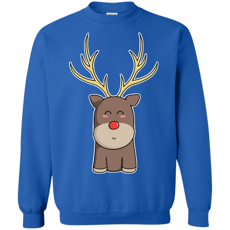 Sweatshirts Royal / S Kawaii Christmas Reindeer Crewneck Sweatshirt