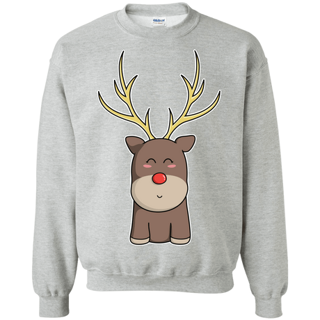 Sweatshirts Sport Grey / S Kawaii Christmas Reindeer Crewneck Sweatshirt