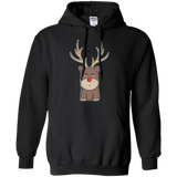 Sweatshirts Black / S Kawaii Christmas Reindeer Pullover Hoodie