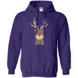 Sweatshirts Purple / S Kawaii Christmas Reindeer Pullover Hoodie