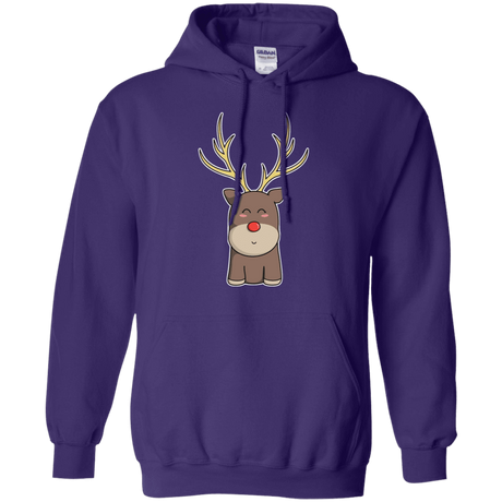 Sweatshirts Purple / S Kawaii Christmas Reindeer Pullover Hoodie