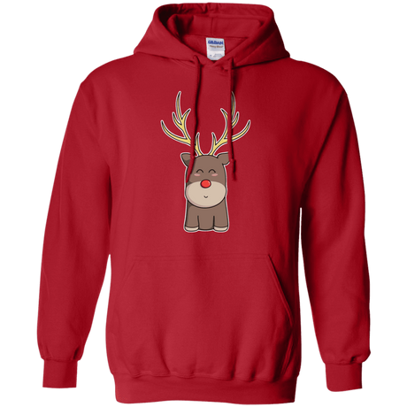 Sweatshirts Red / S Kawaii Christmas Reindeer Pullover Hoodie