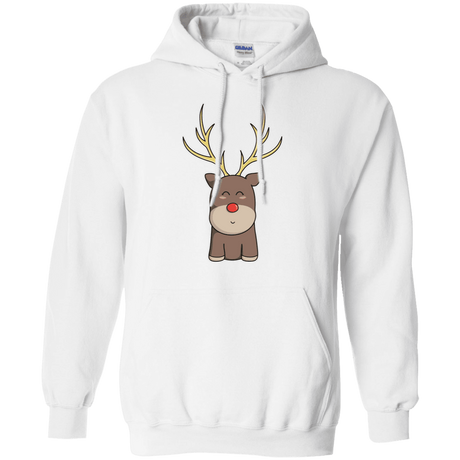 Sweatshirts White / S Kawaii Christmas Reindeer Pullover Hoodie