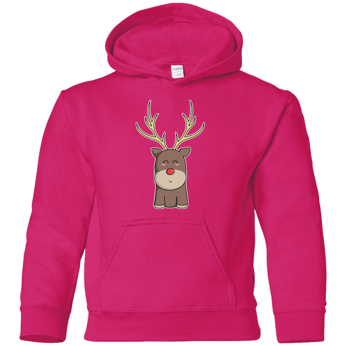 Sweatshirts Heliconia / YS Kawaii Christmas Reindeer Youth Hoodie