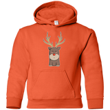 Sweatshirts Orange / YS Kawaii Christmas Reindeer Youth Hoodie