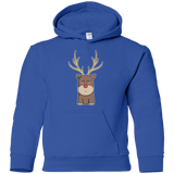 Sweatshirts Royal / YS Kawaii Christmas Reindeer Youth Hoodie