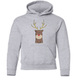 Sweatshirts Sport Grey / YS Kawaii Christmas Reindeer Youth Hoodie