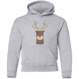 Sweatshirts Sport Grey / YS Kawaii Christmas Reindeer Youth Hoodie