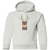 Sweatshirts White / YS Kawaii Christmas Reindeer Youth Hoodie