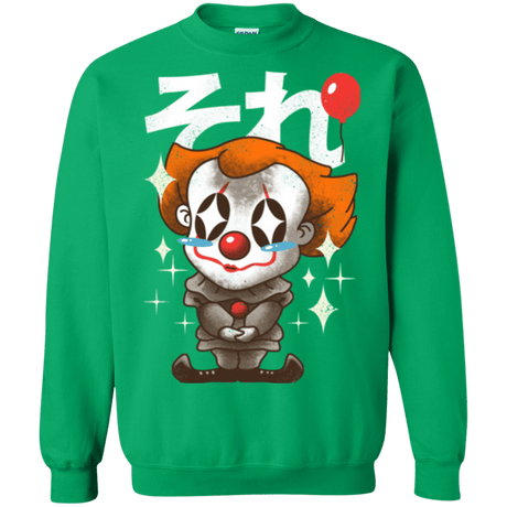 Sweatshirts Irish Green / Small Kawaii Clown Crewneck Sweatshirt