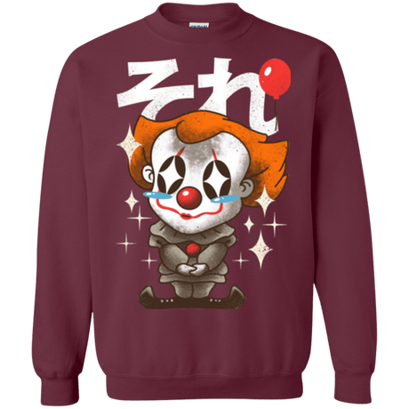 Sweatshirts Maroon / Small Kawaii Clown Crewneck Sweatshirt