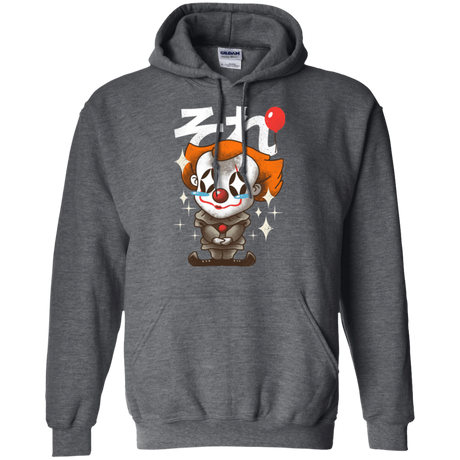 Sweatshirts Dark Heather / Small Kawaii Clown Pullover Hoodie