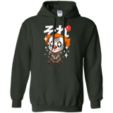 Sweatshirts Forest Green / Small Kawaii Clown Pullover Hoodie