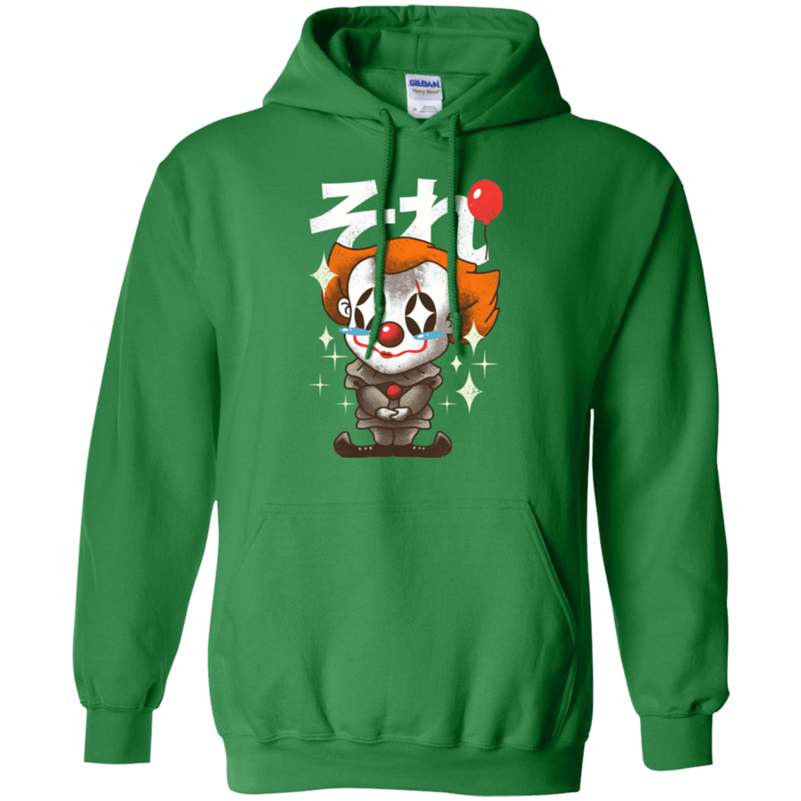 Sweatshirts Irish Green / Small Kawaii Clown Pullover Hoodie