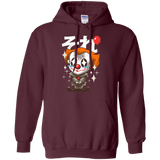 Sweatshirts Maroon / Small Kawaii Clown Pullover Hoodie