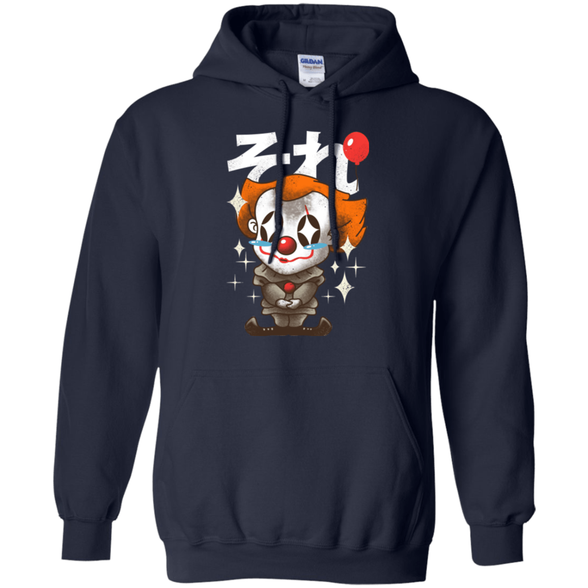 Sweatshirts Navy / Small Kawaii Clown Pullover Hoodie