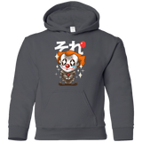 Sweatshirts Charcoal / YS Kawaii Clown Youth Hoodie