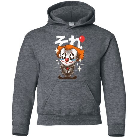 Sweatshirts Dark Heather / YS Kawaii Clown Youth Hoodie