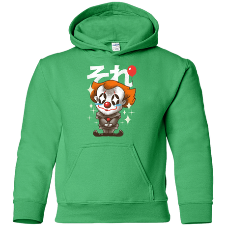 Sweatshirts Irish Green / YS Kawaii Clown Youth Hoodie