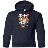 Sweatshirts Navy / YS Kawaii Clown Youth Hoodie